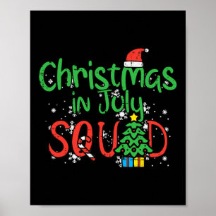 Christmas July Squad Summer Xmas Family Match Wome Poster