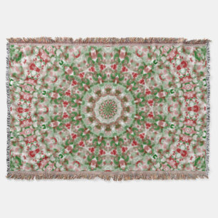 Christmas Kaleidoscope 12 Throw Blanket