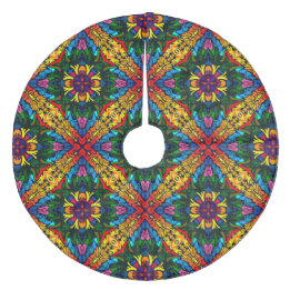 Christmas Kaleidoscope Fleece Tree Skirt
