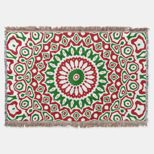 Christmas Kaleidoscope Throw Blanket
