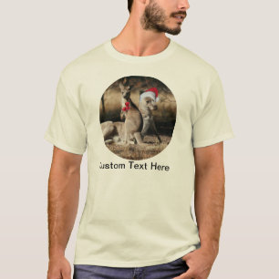 Christmas Kangaroos Australian Style T-Shirt
