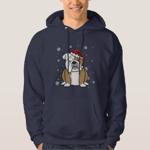 Christmas Kawaii English Bulldog Hoodie