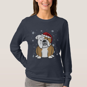 Christmas Kawaii English Bulldog T-Shirt