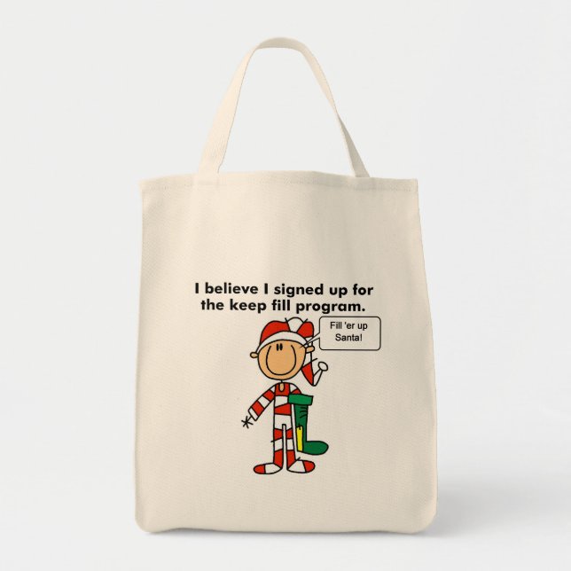 Christmas Keep Fill Program Tshirts and Gifts Tote Bag (Front)