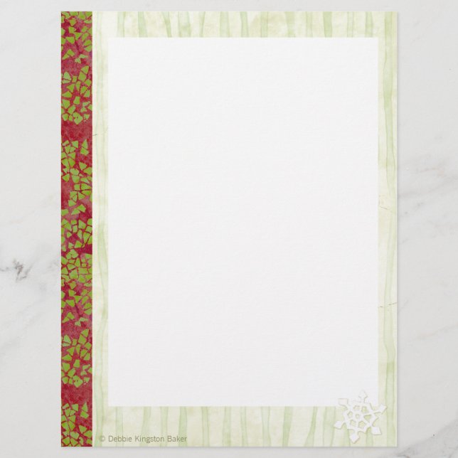 Christmas Keepsake Binder Pages (Front)