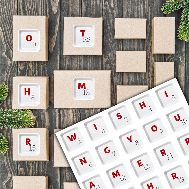 Christmas Keyboard Keys Alphabets Advent Calendar (Creator Uploaded)