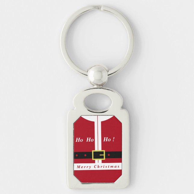 Christmas Keychain Gift Santa Claus Design - Fun (Front)