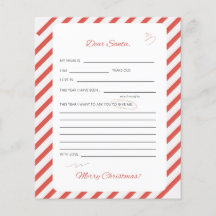  Christmas Kids latter to Santa  