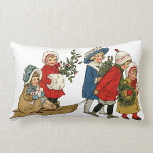 Christmas kids lumbar cushion