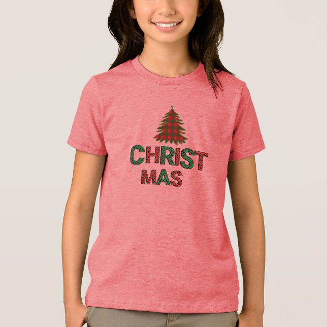  Christmas Kids Tri-Blend Shirt (Front)