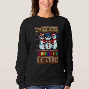 Christmas Kindergarten Teacher Cute Chillin With M Sweatshirt