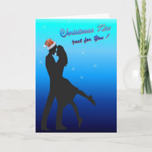 Christmas Kiss Just for you Holiday Card
