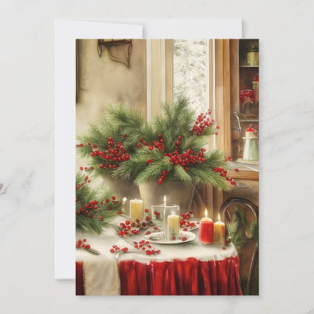 Christmas kitchen budget  holiday card (Front)