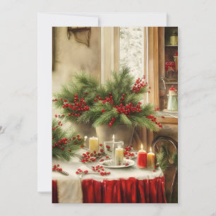 Christmas kitchen budget  holiday card