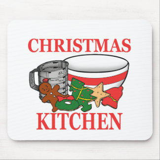 christmas kitchen mouse pad