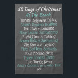 Christmas Kitchen Towel Beach Christmas Decor<br><div class="desc">Our little twist on the Christmas Carol is the perfect gift for the Beach Lover on your Christmas list. See our store for lots of other unique items and check back as we add new things often.</div>