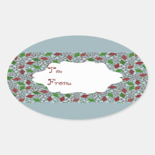 Christmas Kites, gift sticker