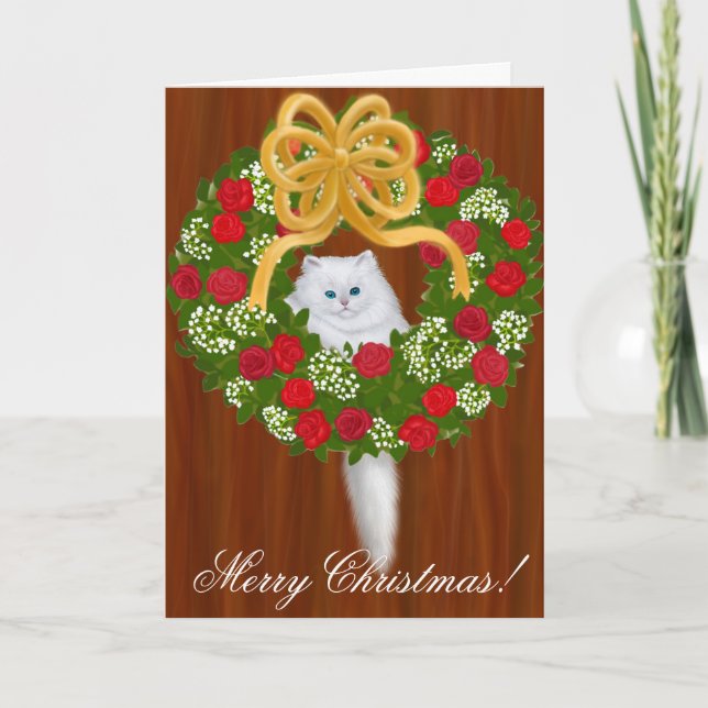 Christmas Kitten Card (Front)