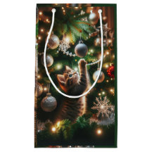 Christmas Kitten Gift Bag