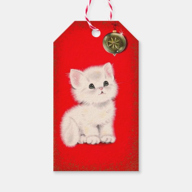 Christmas Kitten Gift Tags (Front)