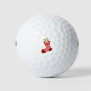 Christmas Kitten Golf Balls