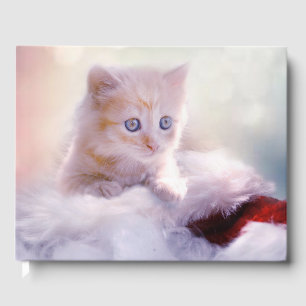 Christmas Kitten Guest Book