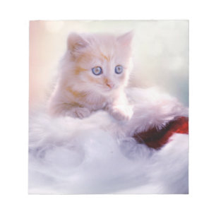 Christmas Kitten Notepad