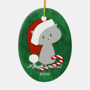 Christmas Kitten Ornament