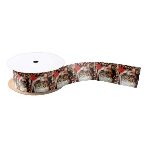 Christmas Kitten Satin Ribbon