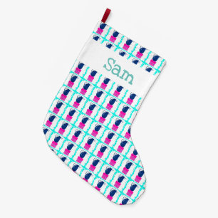 Christmas Kittens and Presents Large Christmas Stocking