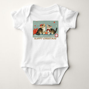 Christmas Kittens Baby Bodysuit, Bodysuit