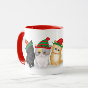 Christmas kittens personalized mug