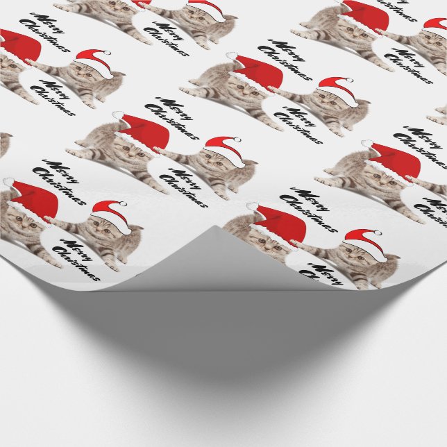 Christmas Kittens Wrapping Paper (Corner)
