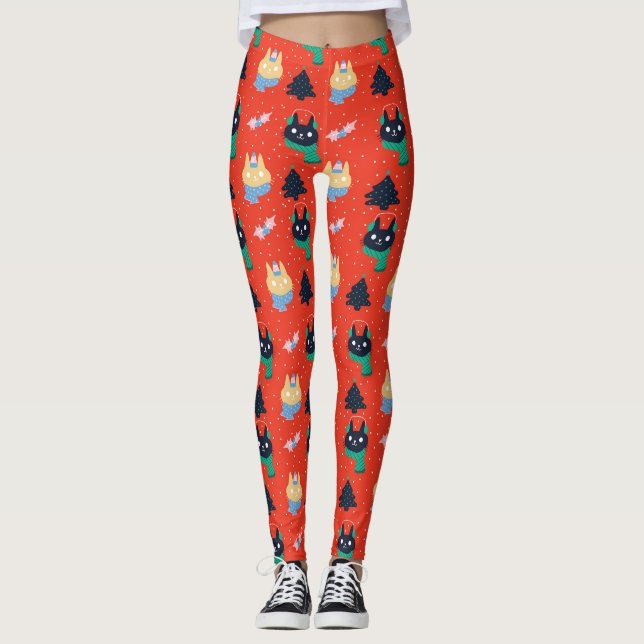 Christmas Kitties Leggings (Front)