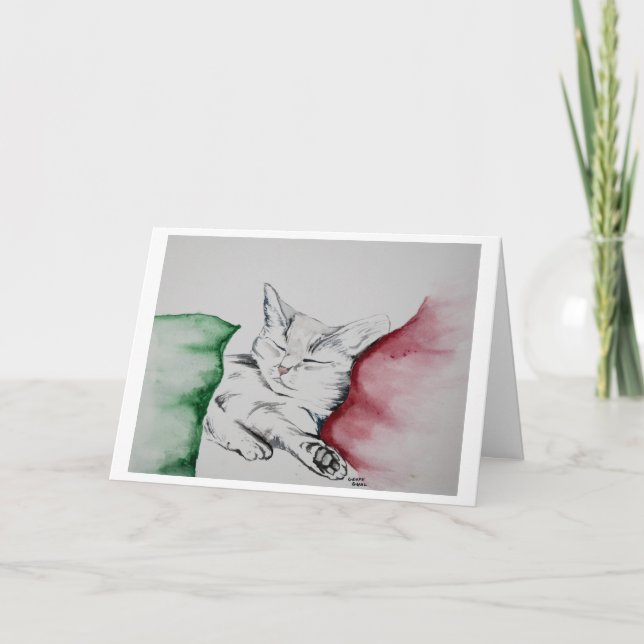 Christmas Kitty Card (Front)