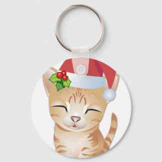 Christmas Kitty Cat Gift Key Chain 2