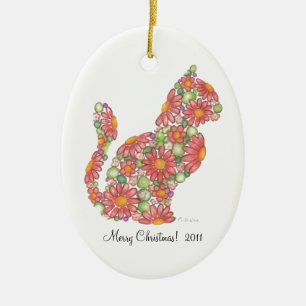Christmas Kitty Ornament