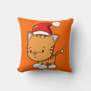 Christmas Kitty "Pumpkin" Pillow