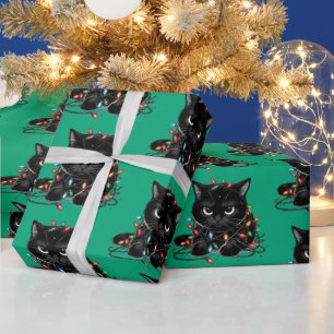 Christmas Kitty Wrapping Paper