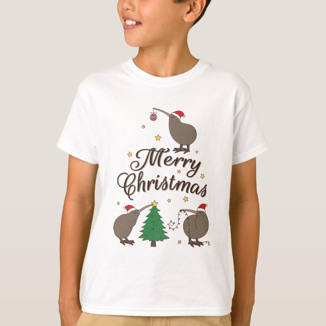 Christmas Kiwi T-Shirt (Front)