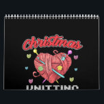 Christmas Knitting Team Heart Yarn Crochet Calendar<br><div class="desc">Christmas Knitting Team Heart Yarn Crochet ! A meaningful gift for those who love embroidery,  sewing! A meaningful gift for the embroidery women in your home! Love grandma,  love mum,  love sister,  lover aunt !! They will definitely love these gifts!</div>