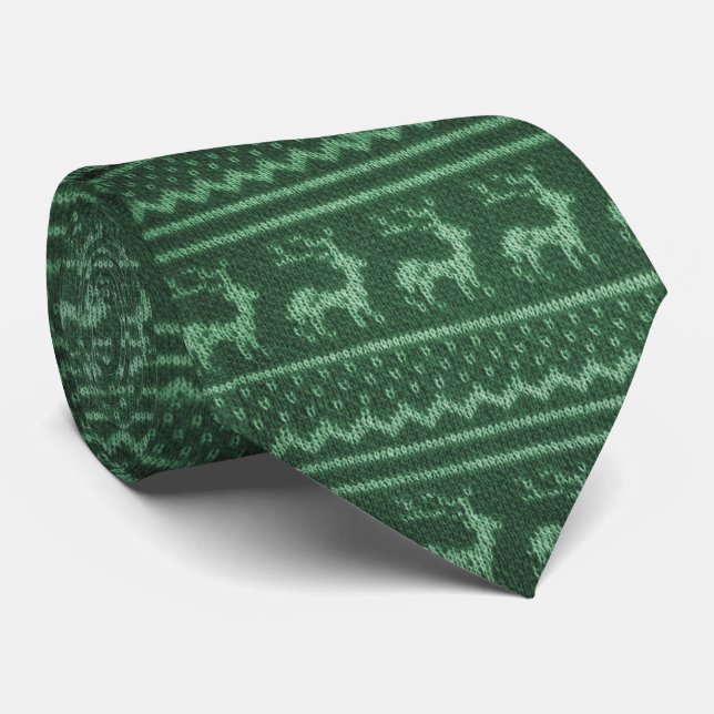 Christmas knitwear tie (Rolled)