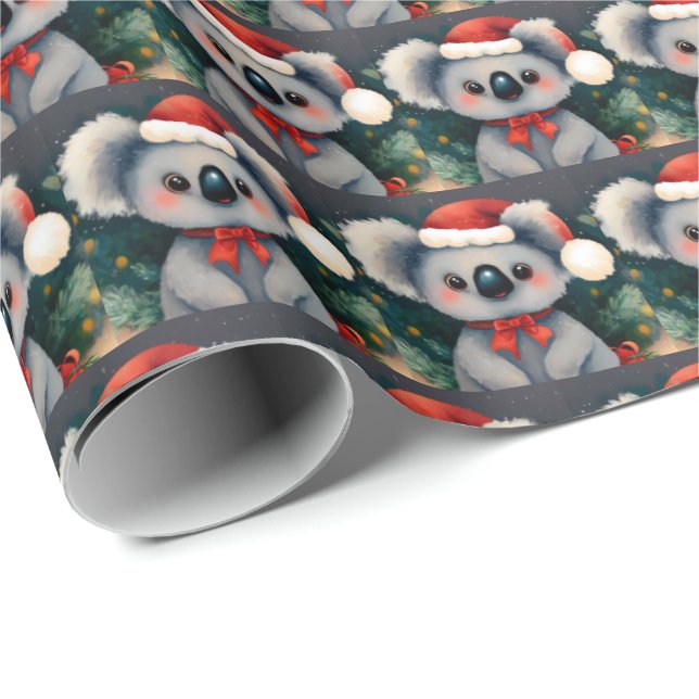Christmas Koala 1 Wrapping Paper (Roll Corner)
