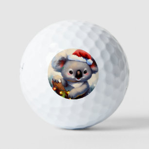 Christmas Koala (2) Golf Balls