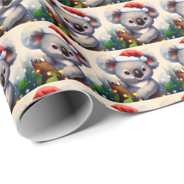 Christmas Koala 2 Wrapping Paper (Roll Corner)