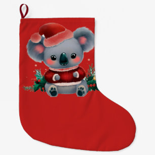Christmas Koala 3 Large Christmas Stocking