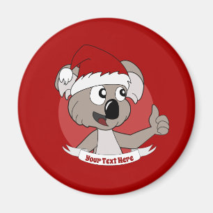Christmas  koala cartoon  magnet