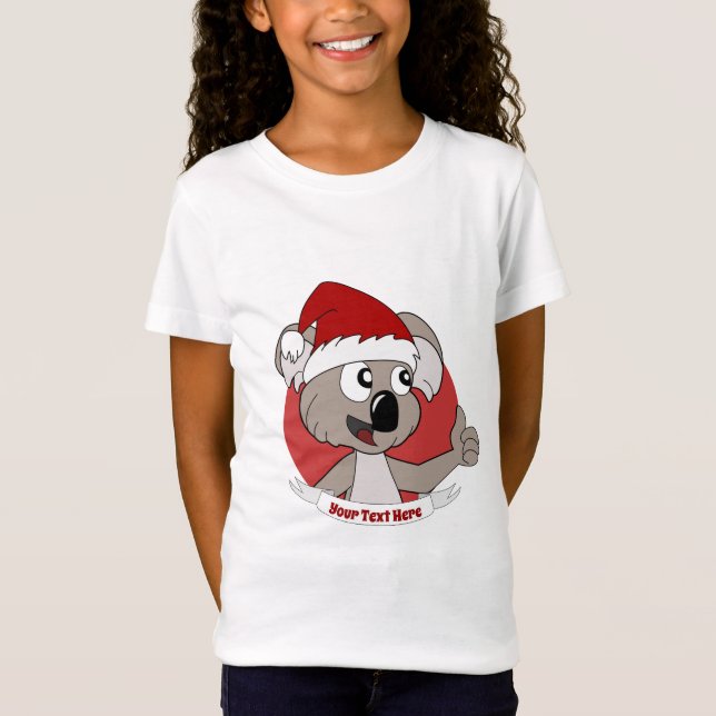 Christmas  koala cartoon  T-Shirt (Front)
