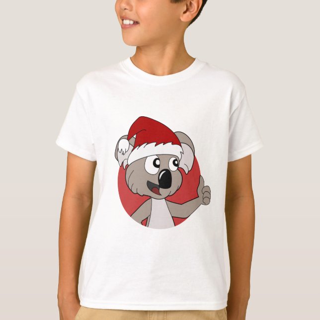 Christmas koala cartoon  T-Shirt (Front)