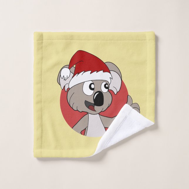 Christmas koala cartoon wash cloth (Wash Cloth)